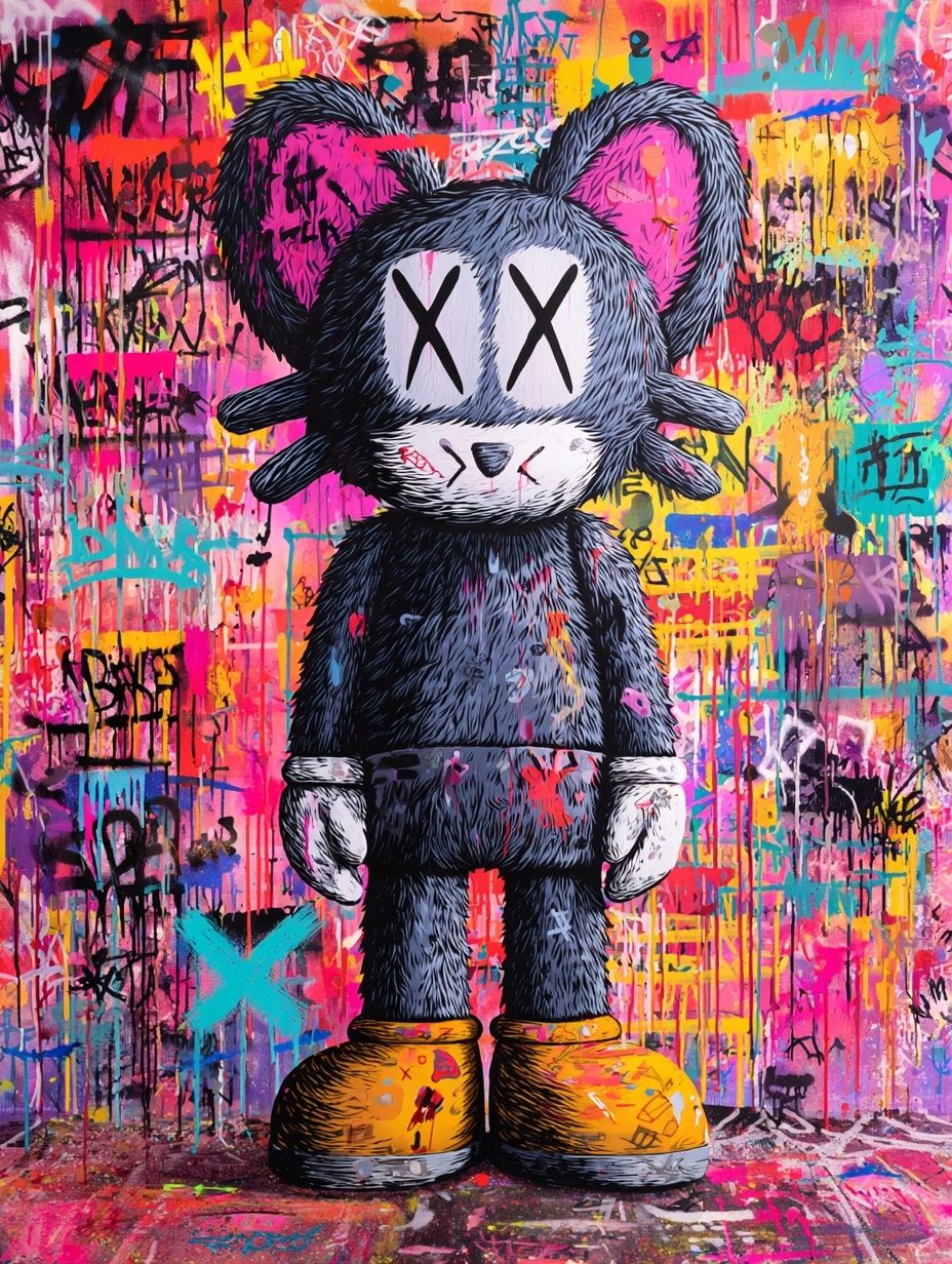 Street Art Character — Illustration Print. poster — illustration art