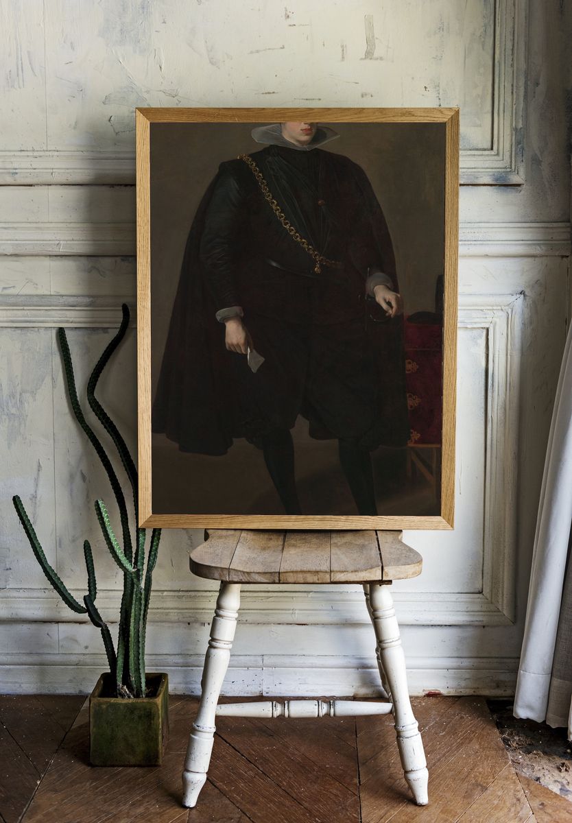 Philip IV (1605–1665), King of Spain by Velázquez (Diego Rodríguez de Silva y Velázquez) — Art Print room preview