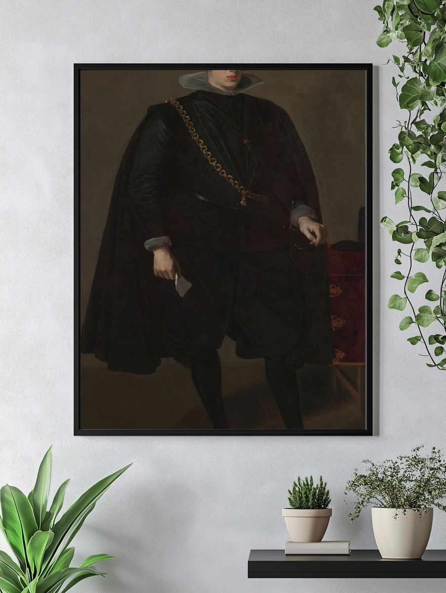 Philip IV (1605–1665), King of Spain by Velázquez (Diego Rodríguez de Silva y Velázquez) — Art Print. — room view 4