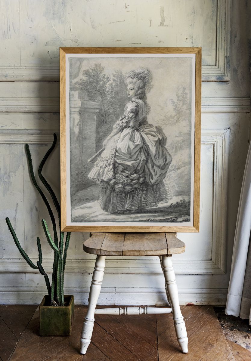 Marie Antoinette in a Park by Elisabeth Louise Vigée Le Brun — Art Print. — room view 1