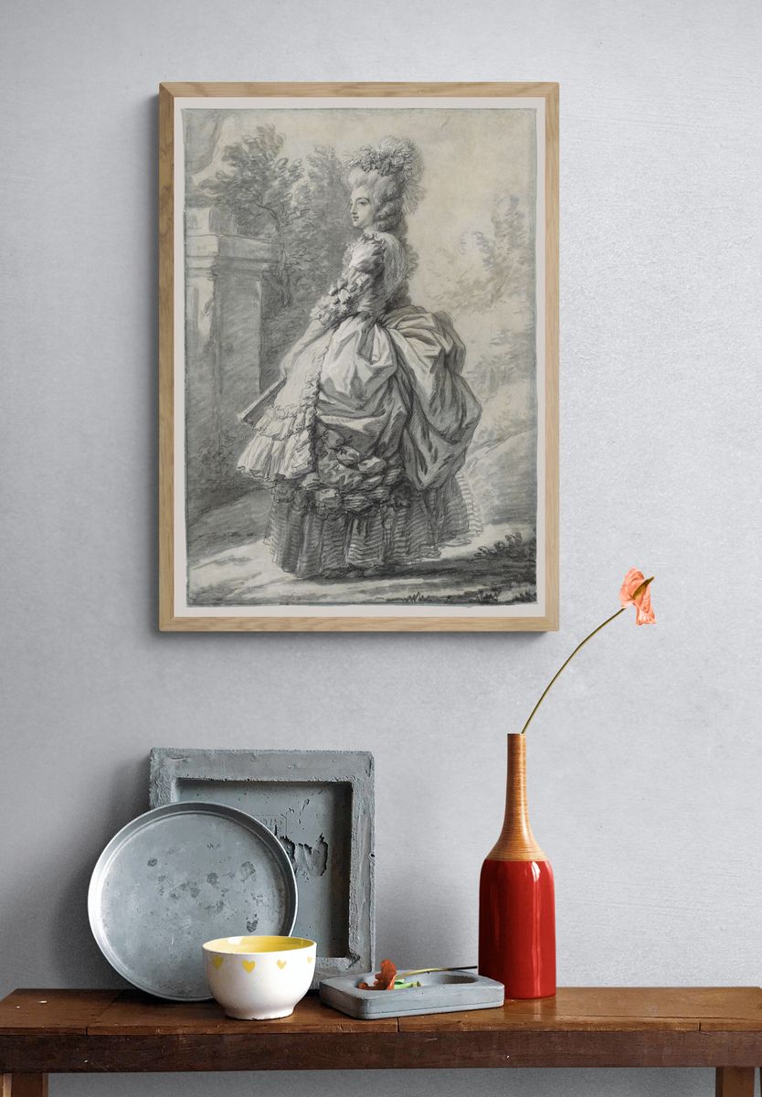 Marie Antoinette in a Park by Elisabeth Louise Vigée Le Brun — Art Print. — room view 3