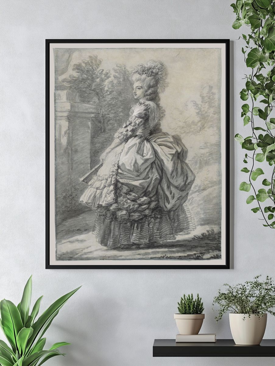 Marie Antoinette in a Park by Elisabeth Louise Vigée Le Brun — Art Print. — room view 4