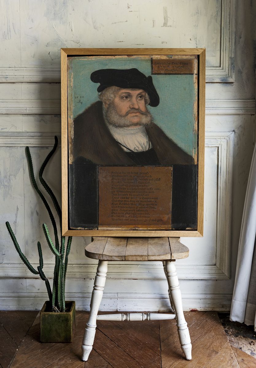 Friedrich III (1463–1525), the Wise, Elector of Saxony by Lucas Cranach the Elder and Workshop — Art Print. — room view 1