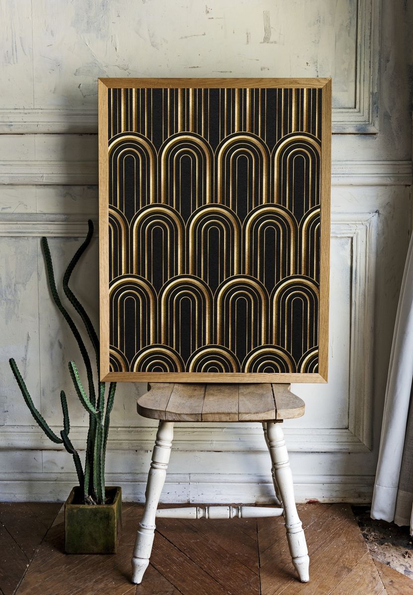 Art Deco Seamless Patterns — Art Print room preview