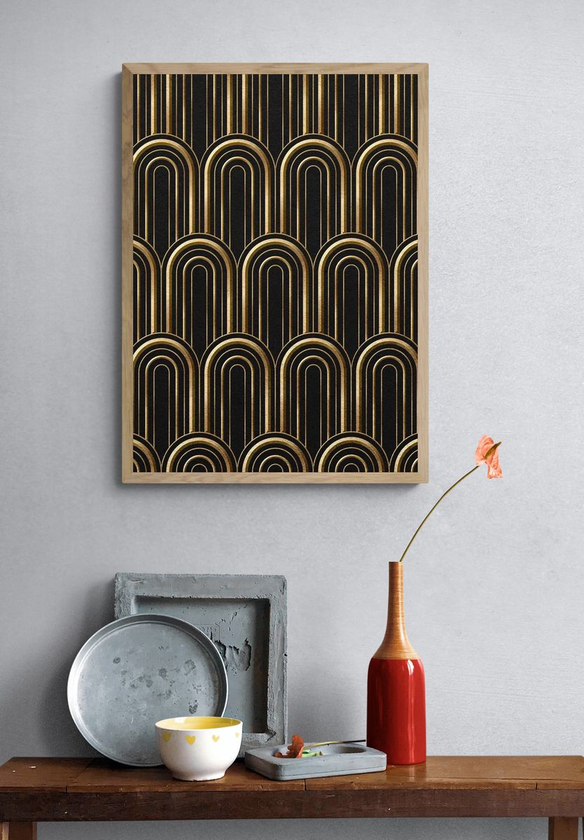 Art Deco Seamless Patterns — Art Print. — room view 3