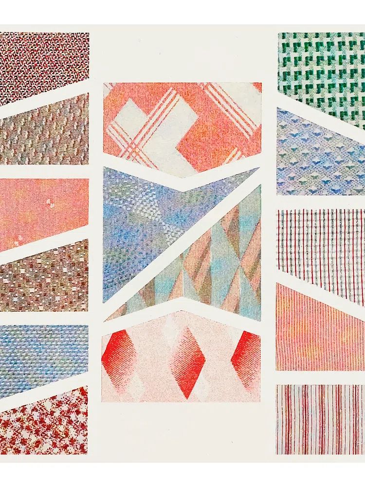 Vintage Patterns Collection — Vintage Print. poster — fine-art art