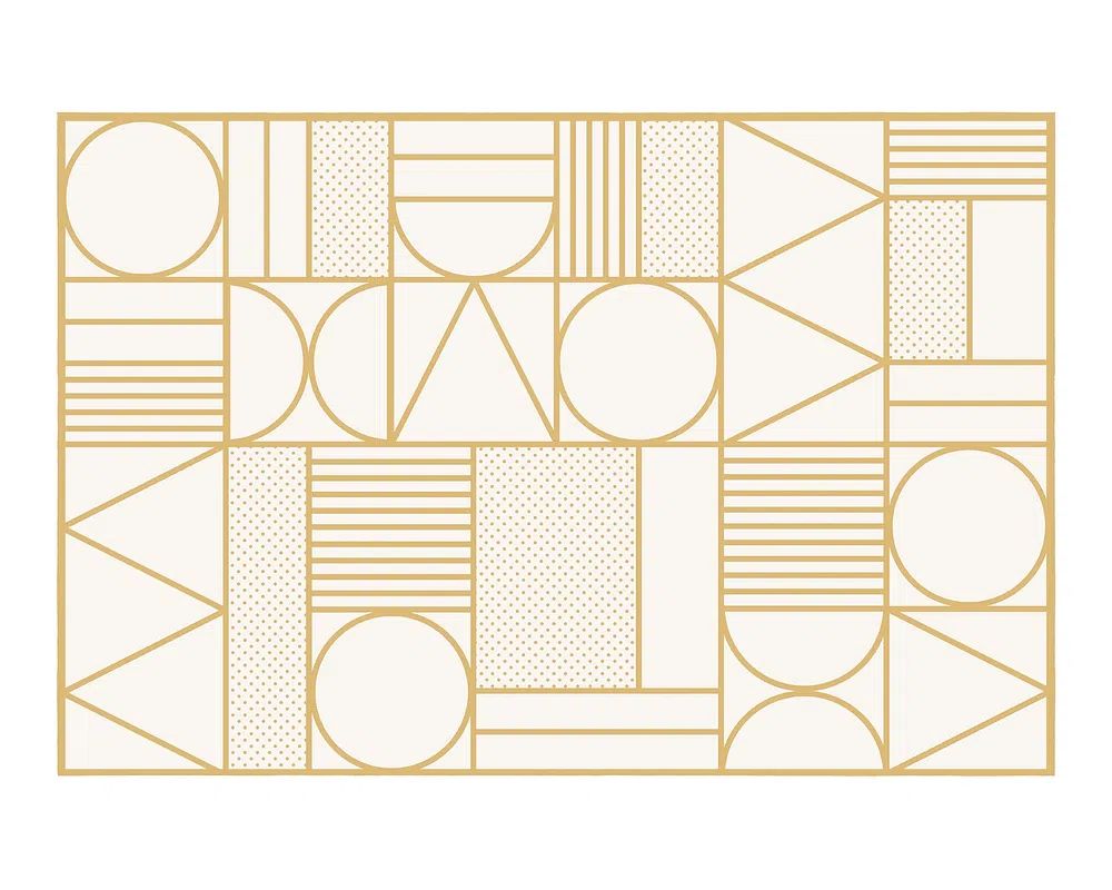 Gold Art Deco Geometric Pattern — Art Print. poster detail