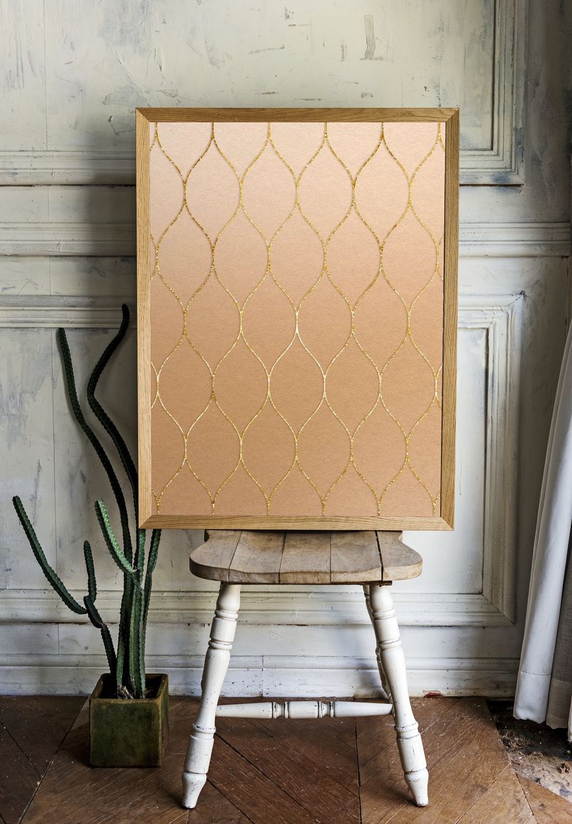 Gold Islamic Design Pattern — Art Print room preview