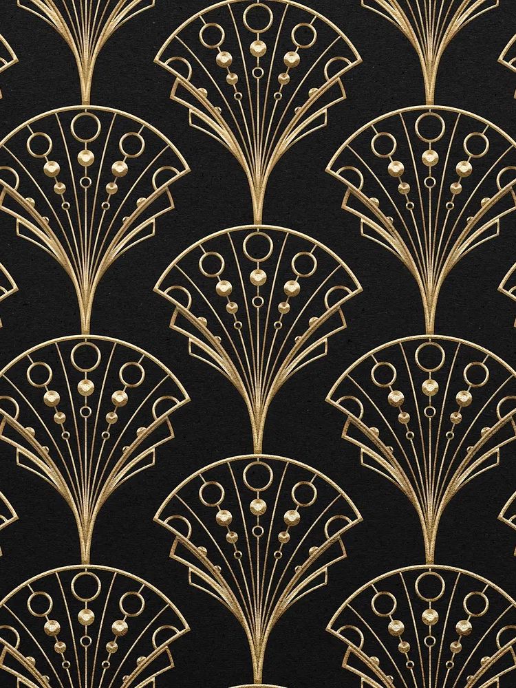 Gatsby Palmette Patterns — Art Print. poster — fine-art art