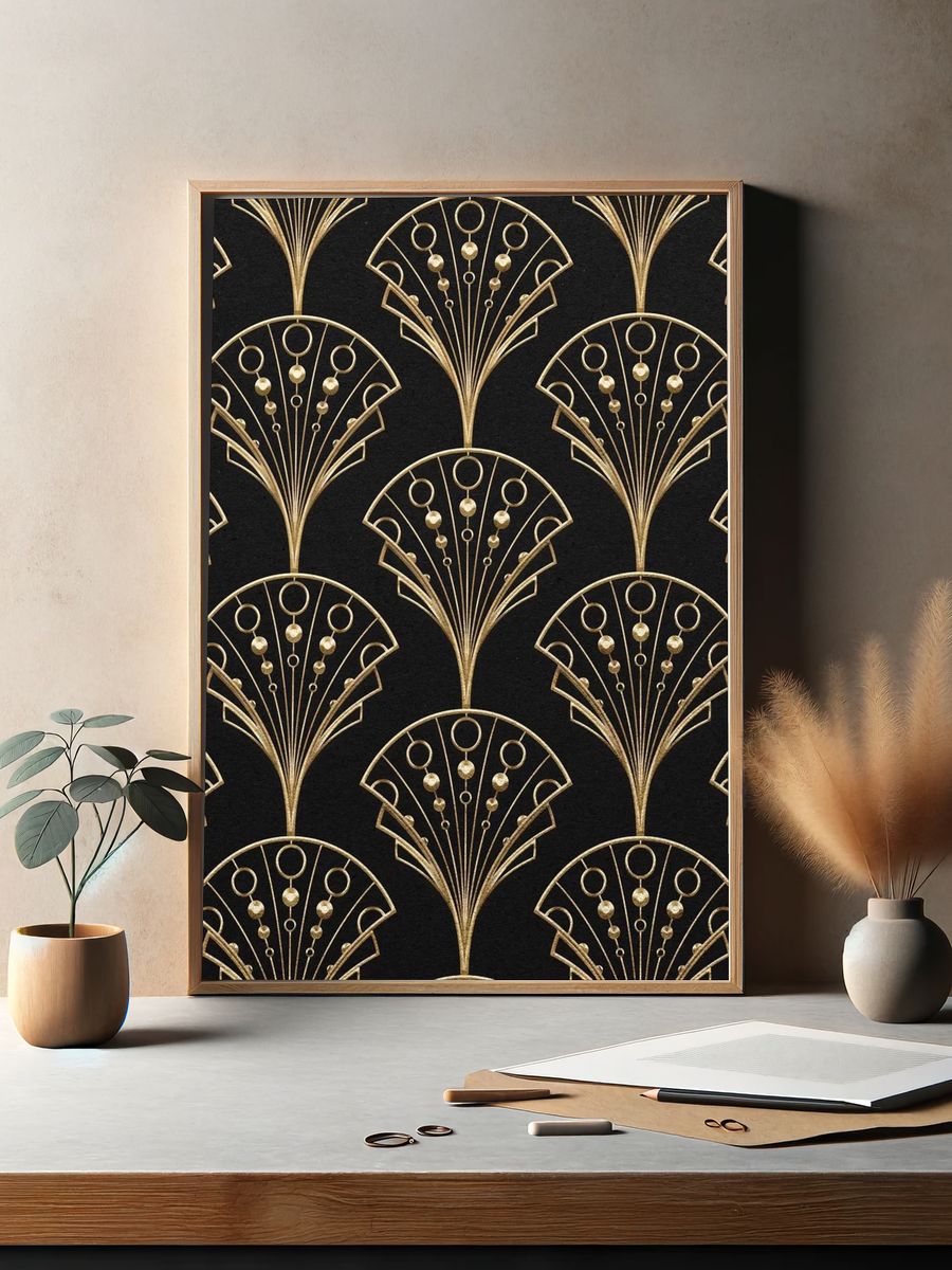 Gatsby Palmette Patterns — Art Print. — room view 2