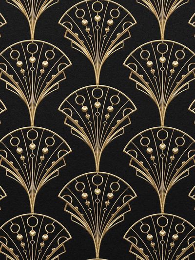 Gatsby Palmette Patterns — Art Print. poster print