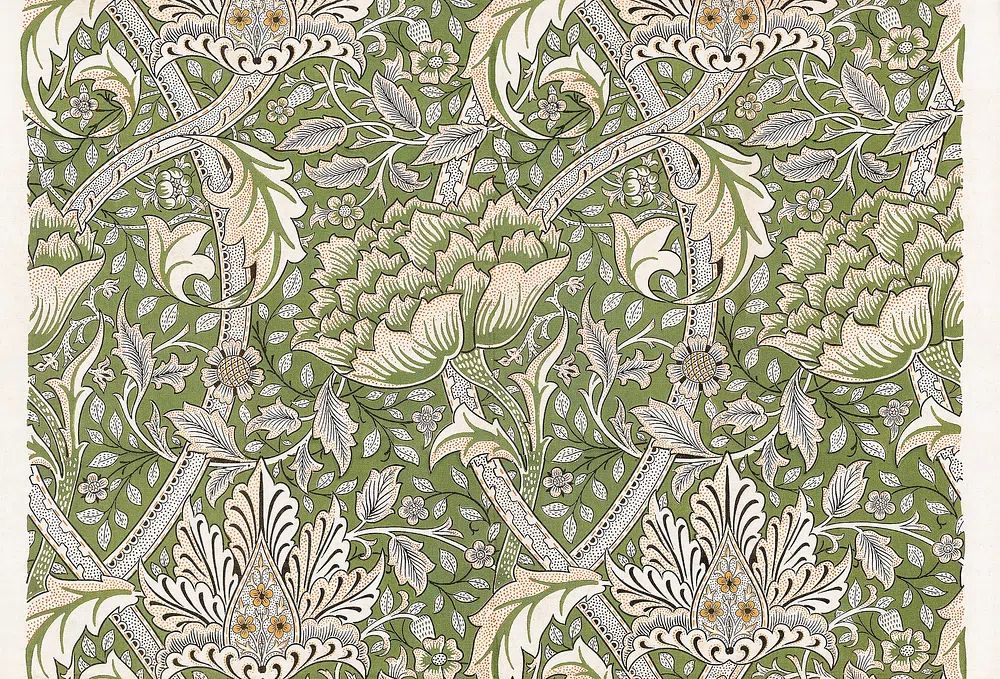Windrush by William Morris (1917-25) — Art Print. poster detail