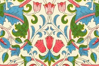 William Morris 's Lodden (1884). poster detail