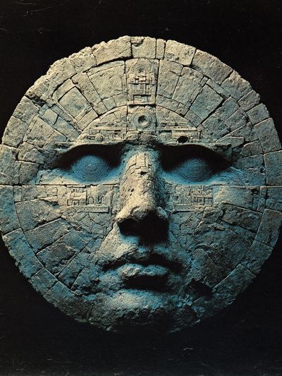 Ancient Stone Face — Fine Art Print. poster print