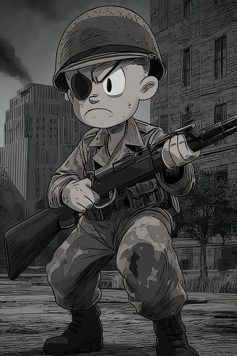 Brave Soldier — Anime Art Print. poster detail