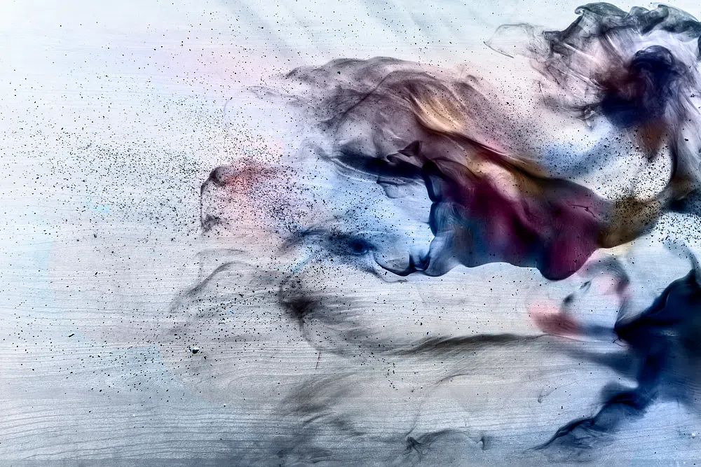 Abstract Smoke Swirl Poster. poster — abstract art
