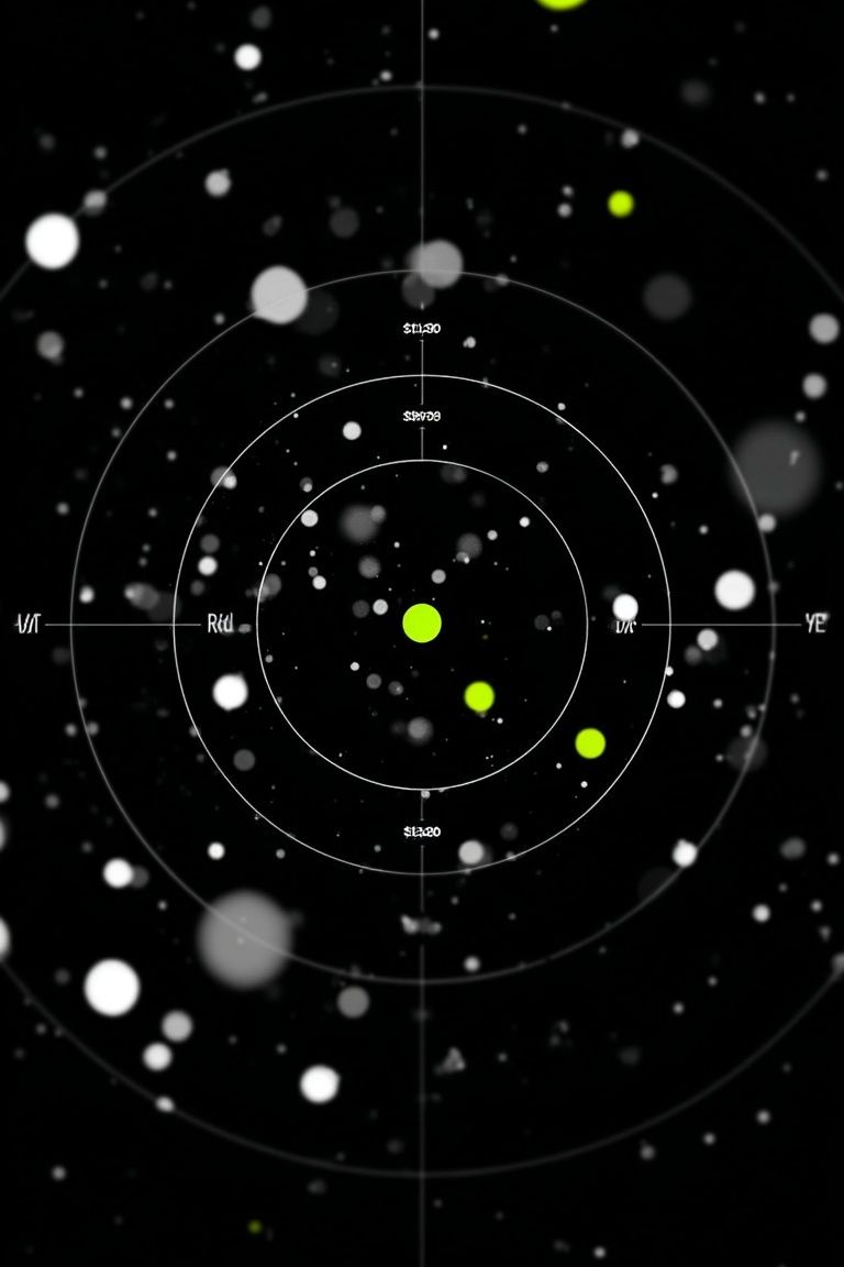 Abstract Space Visualization Poster. poster detail