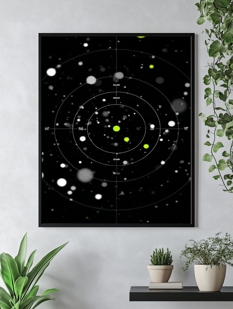 Abstract Space Visualization Poster. — room view 4