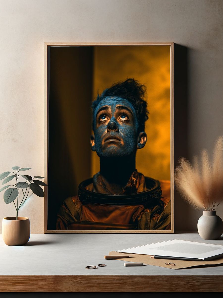 Astronaut Portrait Sci-Fi Print. — room view 2
