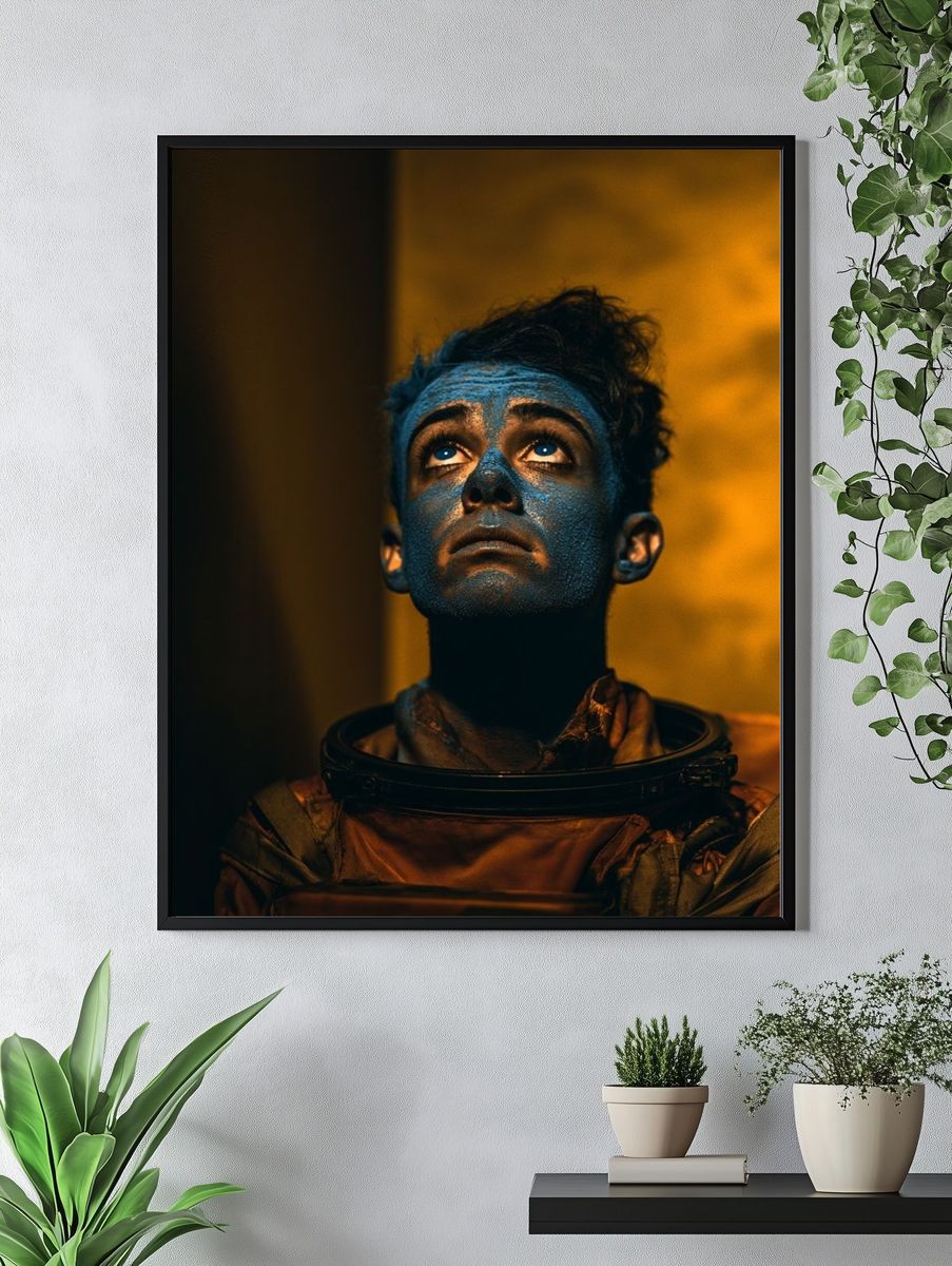 Astronaut Portrait Sci-Fi Print. — room view 4