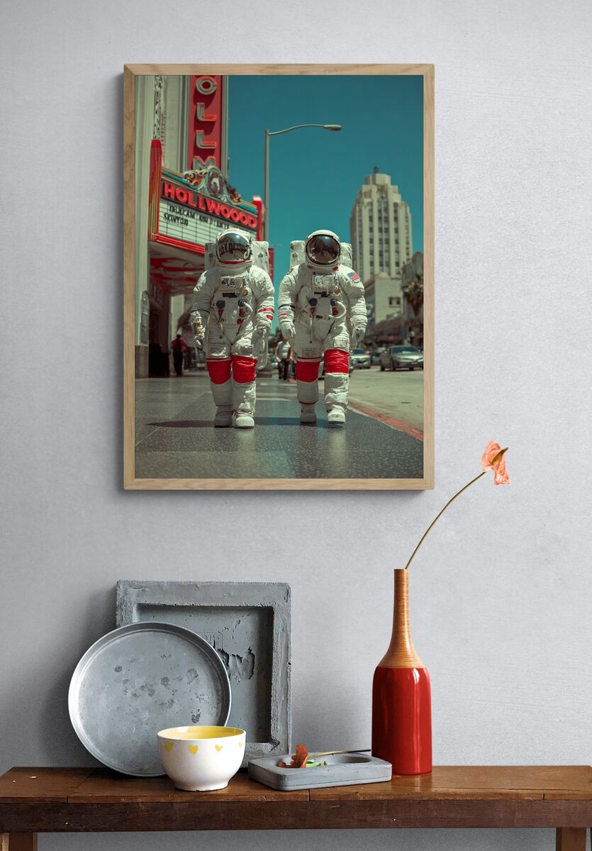 Astronauts in Hollywood — Photography Print. — room view 3