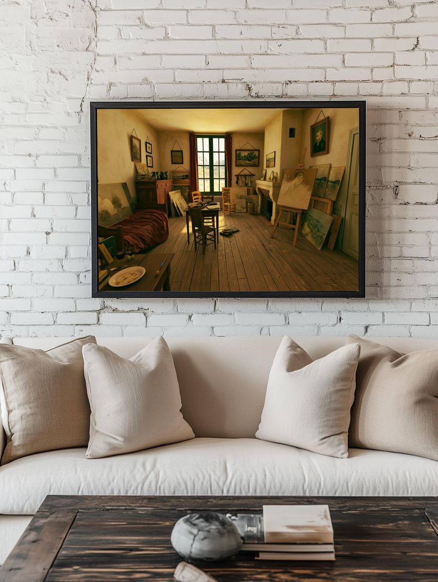 Artist's Studio Interior Photography Poster. — room view 1