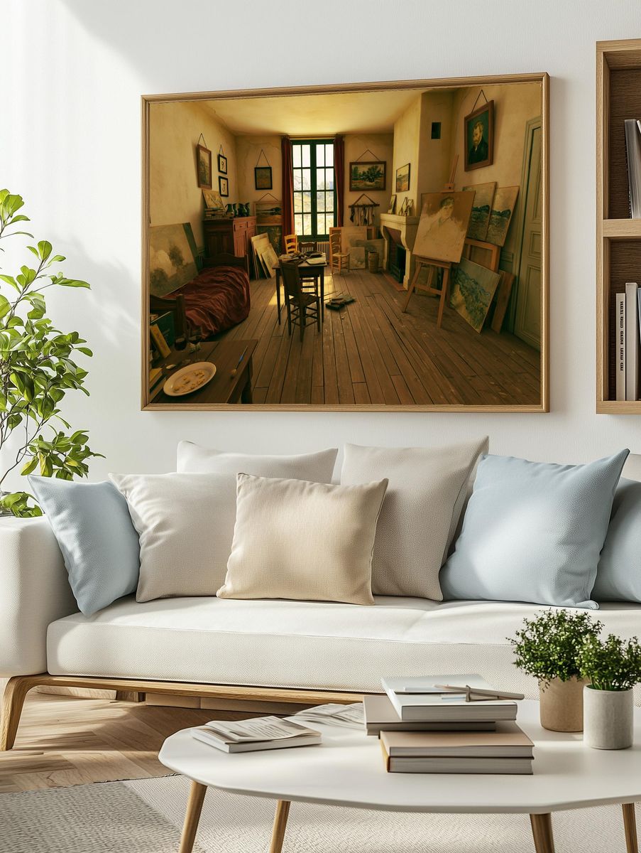 Artist's Studio Interior Photography Poster. — room view 2