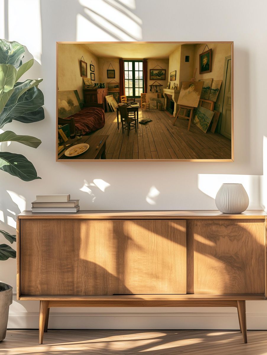 Artist's Studio Interior Photography Poster. — room view 3