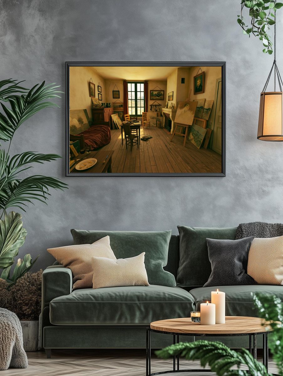 Artist's Studio Interior Photography Poster. — room view 4