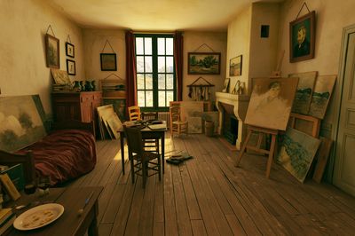 Artist's Studio Interior Photography Poster. poster