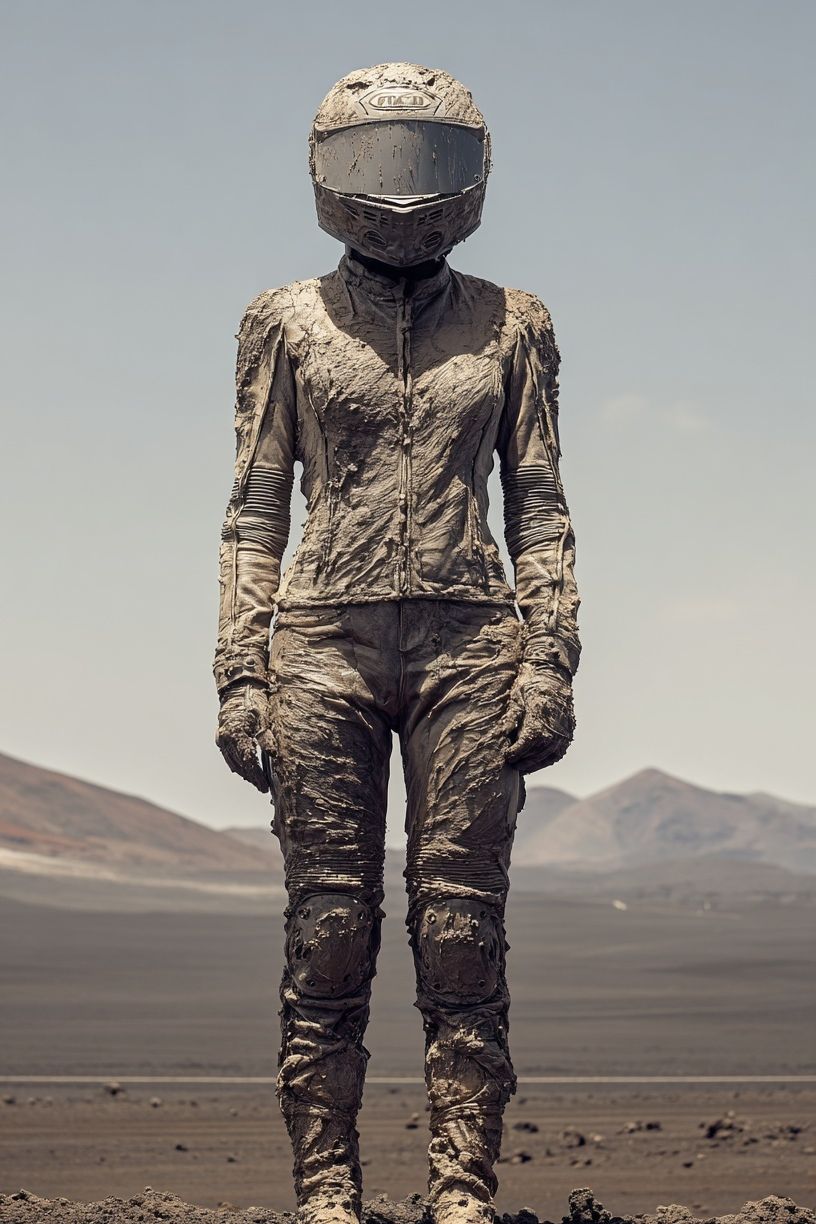Astronaut in Mud — Surrealism Print. poster — fine-art art