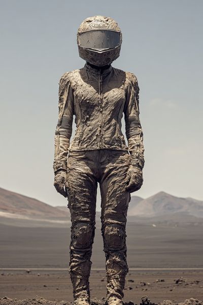 Astronaut in Mud — Surrealism Print. poster