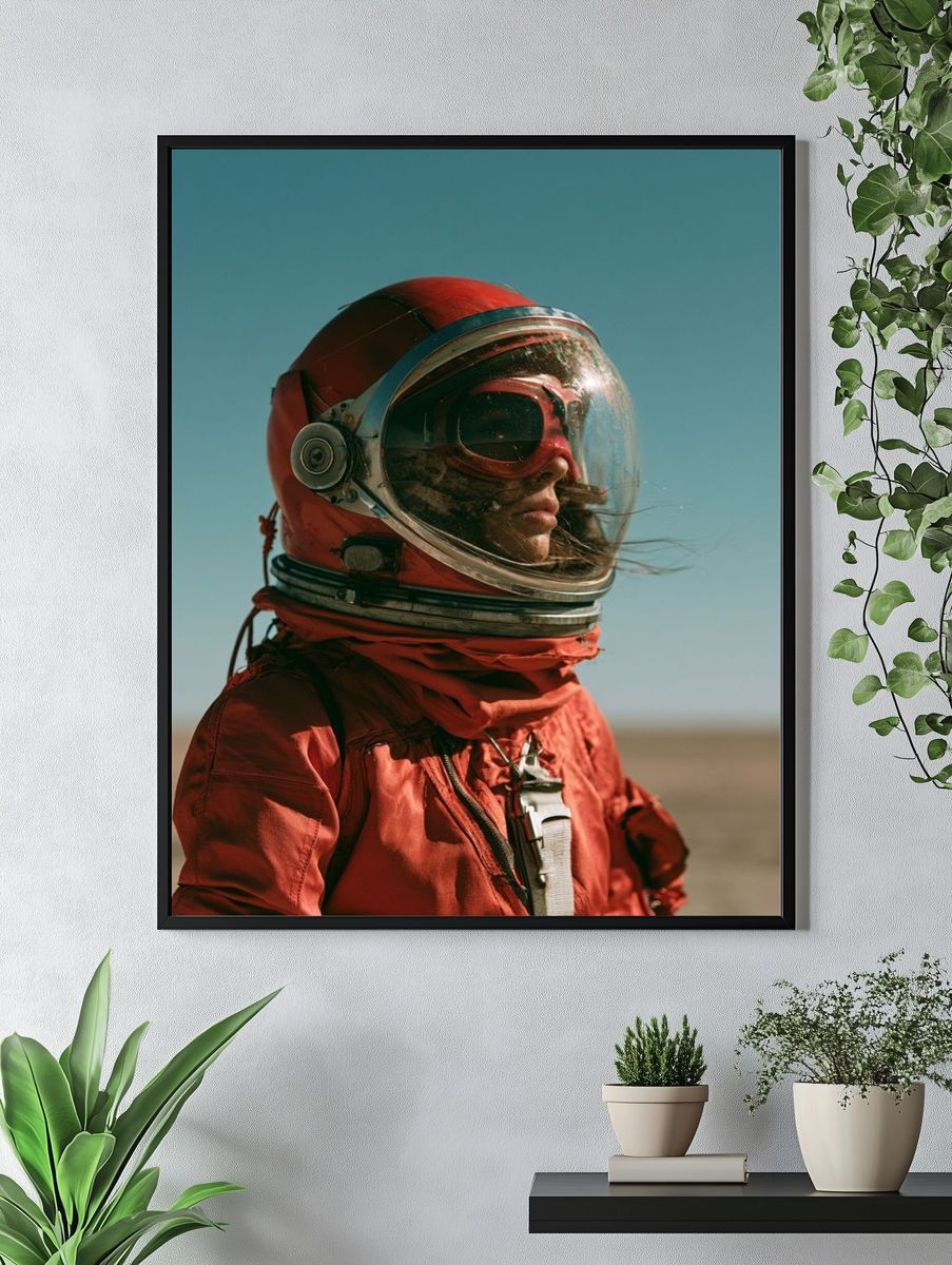 Astronaut Portrait Photography Poster. — room view 4