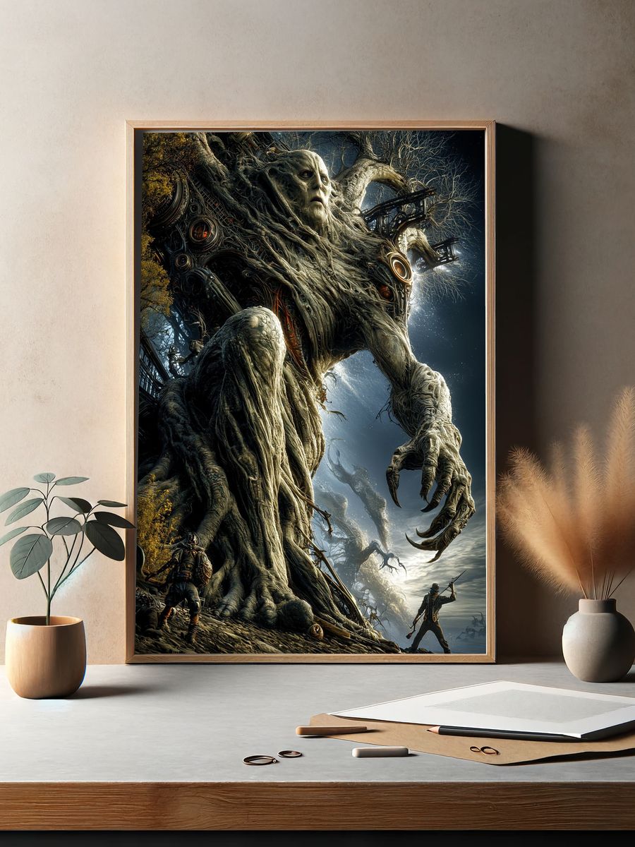 Ancient Tree Giant Fantasy Print. — room view 2