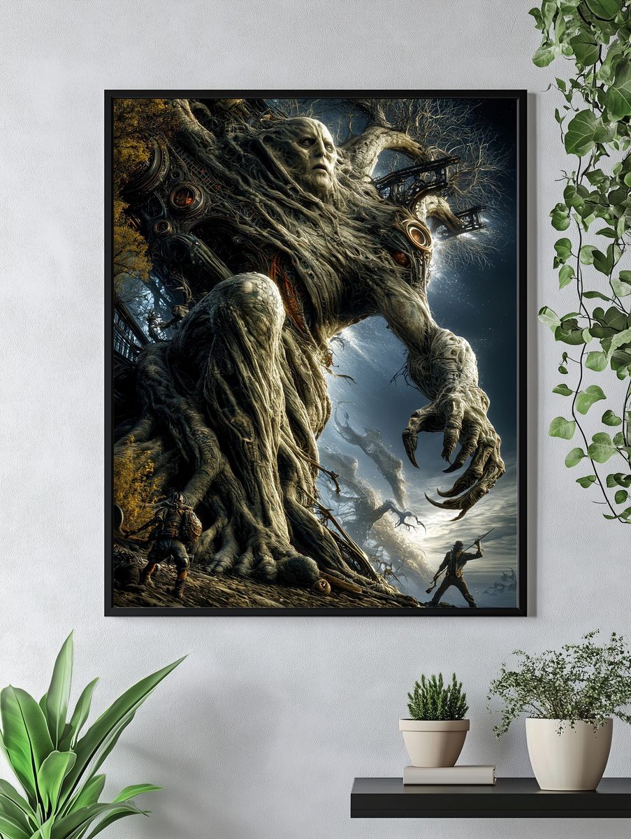 Ancient Tree Giant Fantasy Print. — room view 4