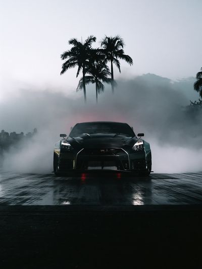 Nissan GT-R Drift Photography Poster.