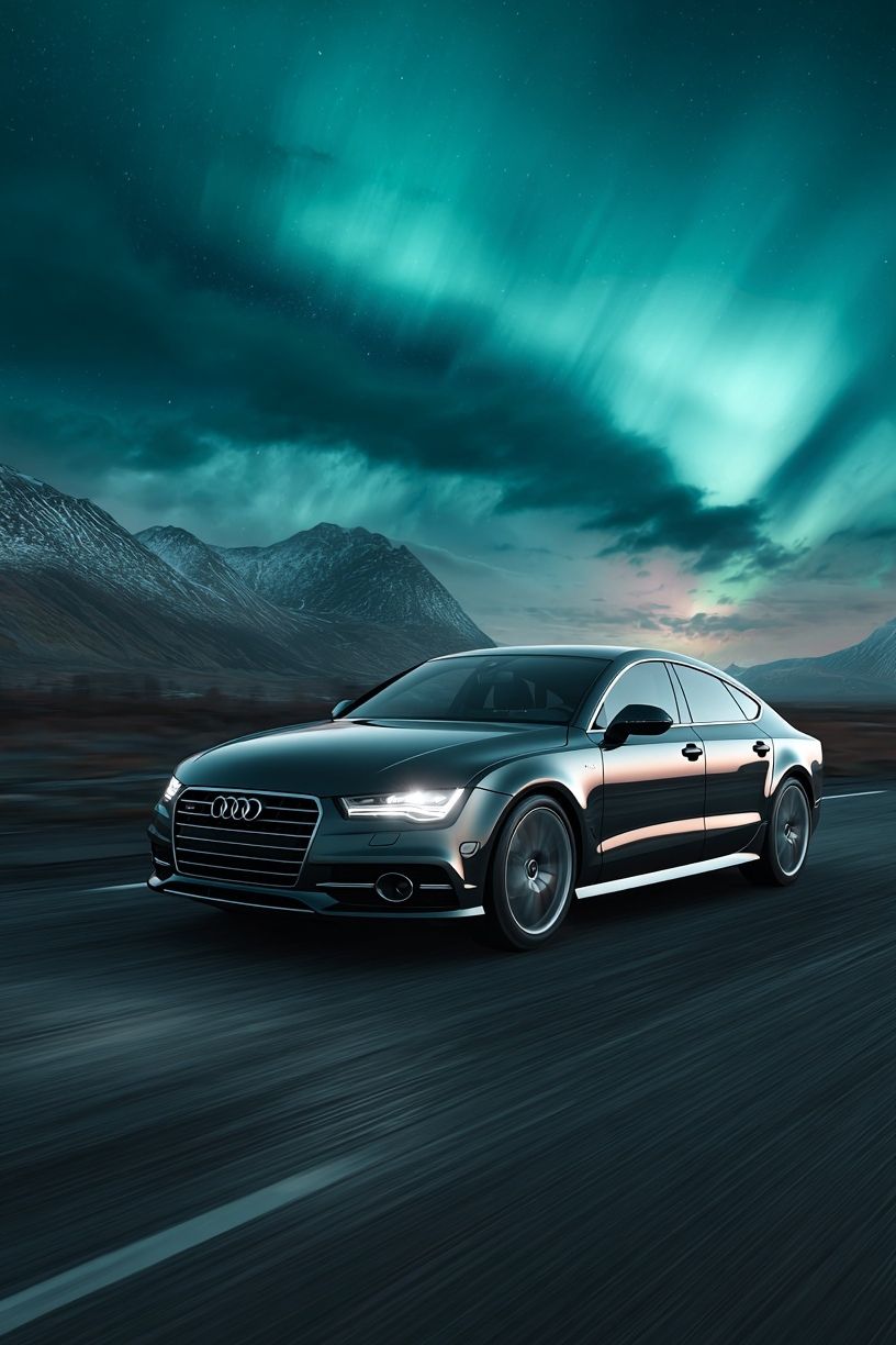 Audi Night Drive Photography Poster. poster — photography art