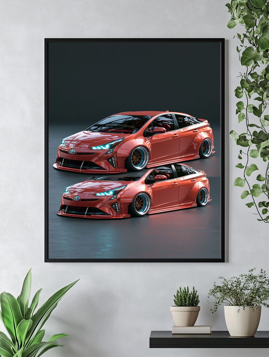 Toyota Prius Widebody Car Poster. — room view 4