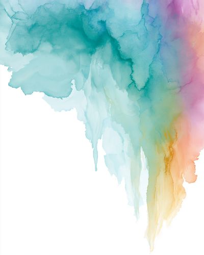 Pastel Watercolor Cloud Abstract Poster.