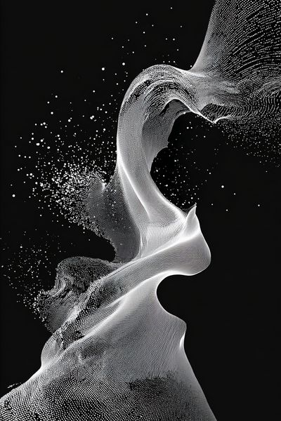 Abstract Waveform — Minimalist Print. poster print