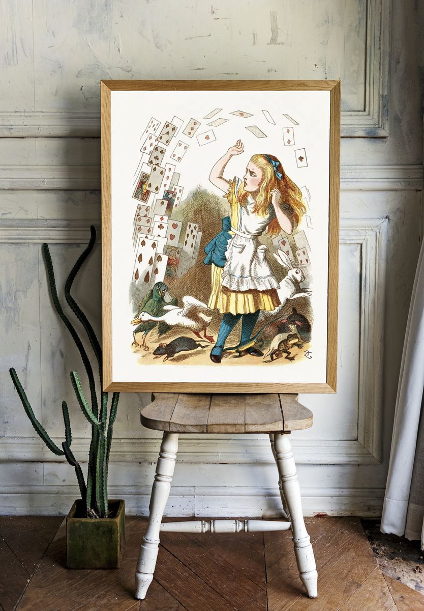 Alice in Wonderland — Vintage Print. room preview
