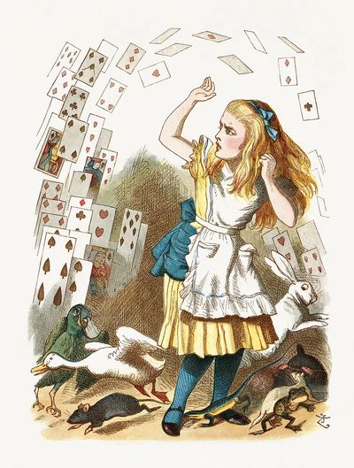 Alice in Wonderland — Vintage Print. poster
