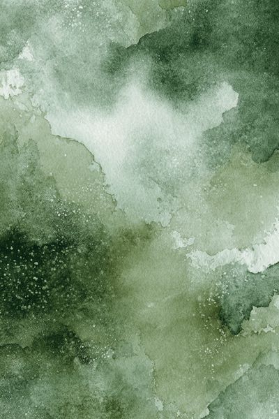 Verdant Watercolor Abstract Poster. poster print