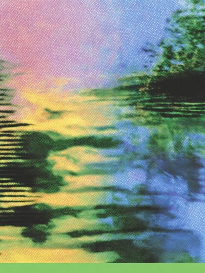 Dreamy Water Reflection Abstract Print. poster print