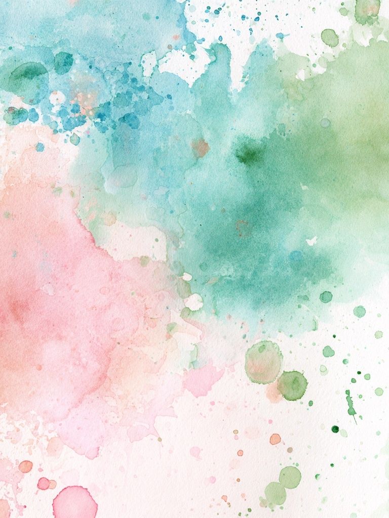 Pastel Watercolor Splash Poster. poster detail