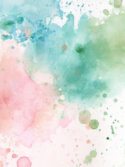 Pastel Watercolor Splash Poster.