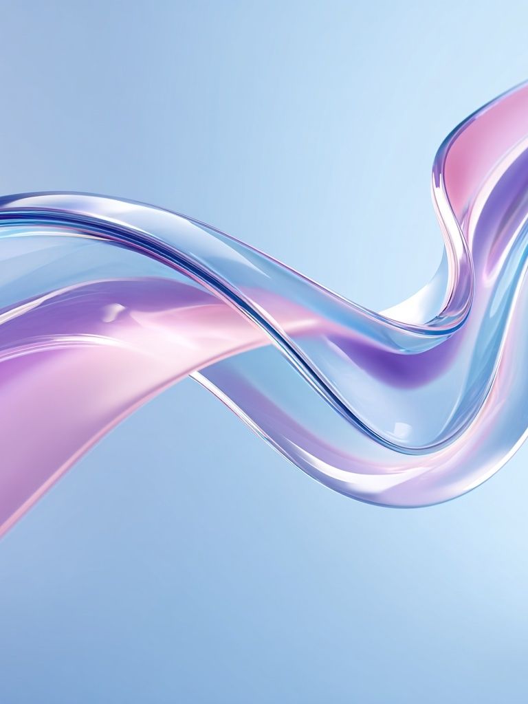 Abstract Flowing Waves Poster. poster — abstract art