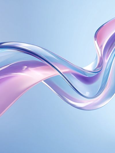 Abstract Flowing Waves Poster. poster