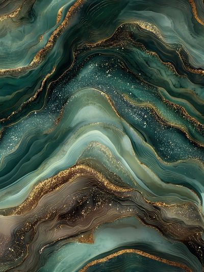 Abstract Waves — Modern Print. poster print