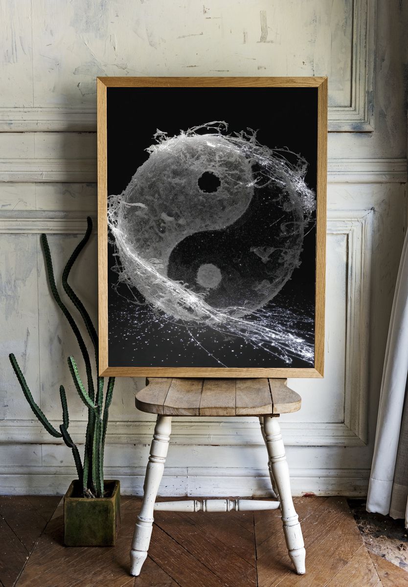 Yin Yang Cosmic Orb Poster room preview